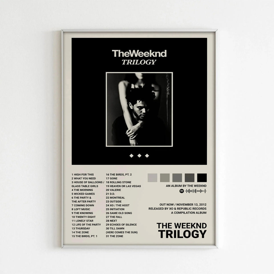 Music Album Star The Weeknd Hip Hop Print Posters For Living Room Canvas Painting Art Home Decoration Wall Decor Picture Gift June Wall Art