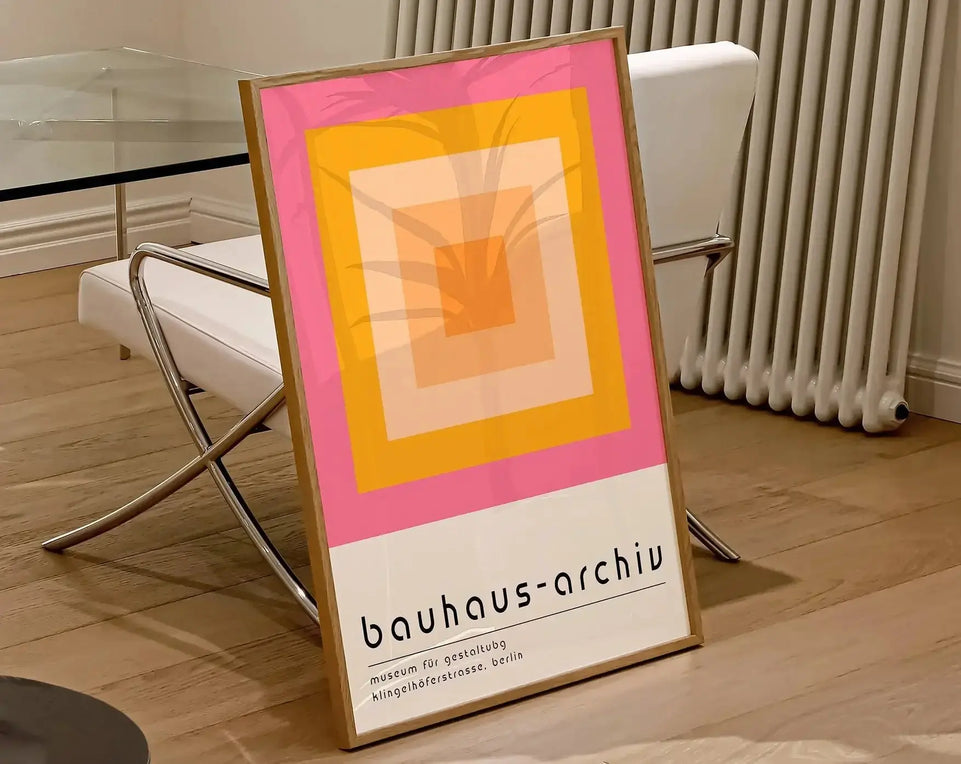Modernist Bauhaus Geometric Canvas Poster Living Room Wall Art Retro Prints Mid Century Home Decorative Wall Art Painting June Wall Art