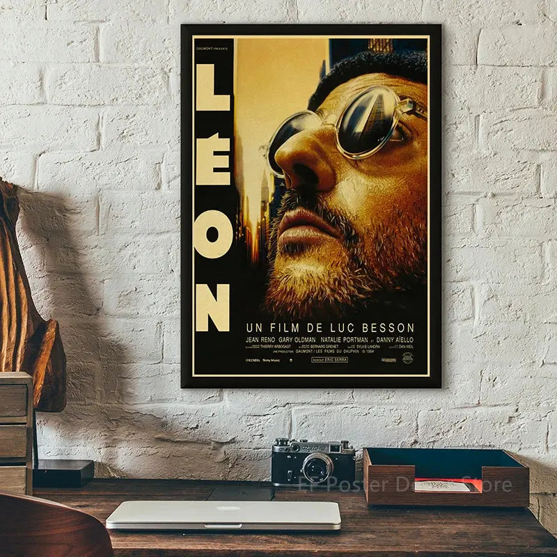 Hot Classic Movie Poster Leon Godfather TV Film Prints Posters Vintage Home Room Club Wall Decor Gift Art Picture Retro Painting June Wall Art