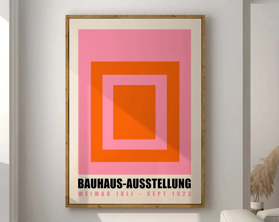 Modernist Bauhaus Geometric Canvas Poster Living Room Wall Art Retro Prints Mid Century Home Decorative Wall Art Painting June Wall Art