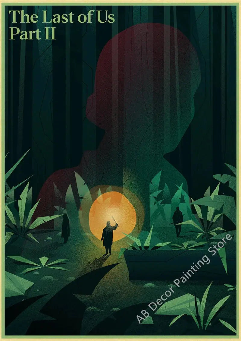 Retro The Last of Us Part 1 2 Poster Kraft Paper Prints Picture DIY Vintage Home Room Bar Cafe Art Wall Decor Aesthetic Painting June Wall Art