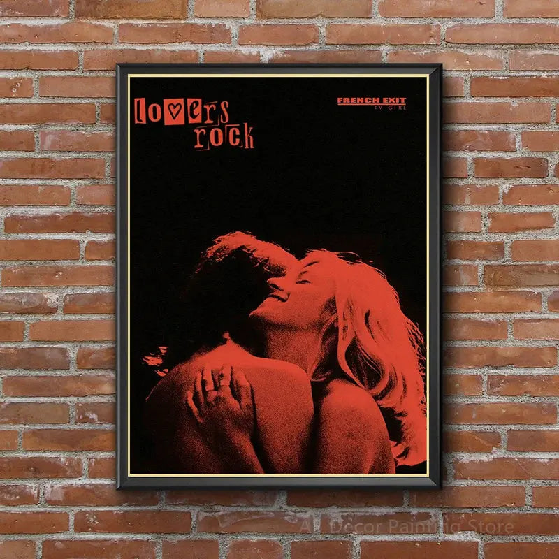 TV Girl Posters Retro Kraft Paper Prints Lovers Rock Vintage Poster Wall Art Painting Study Home Living Room Decoration Picture June Wall Art
