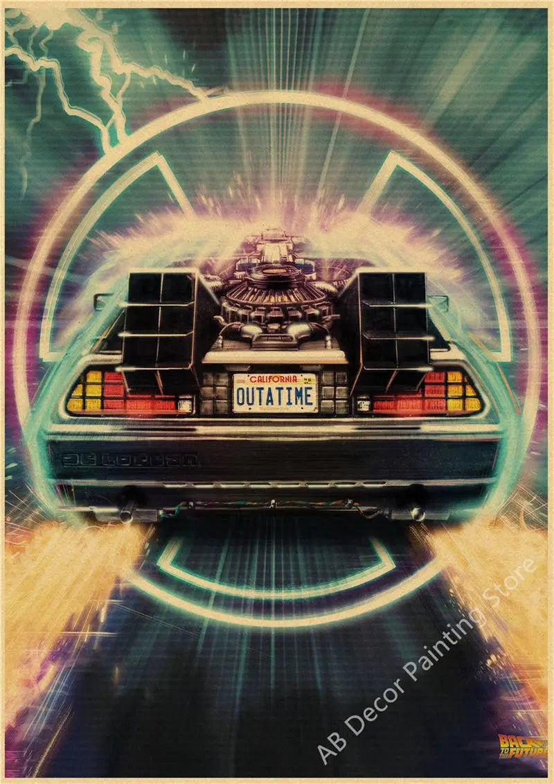 Back To The Future 1 2 3 Movie Posters Kraft Paper Prints Vintage Home Room Cafe Bar Art Wall Decor Aesthetic Painting Picture June Wall Art