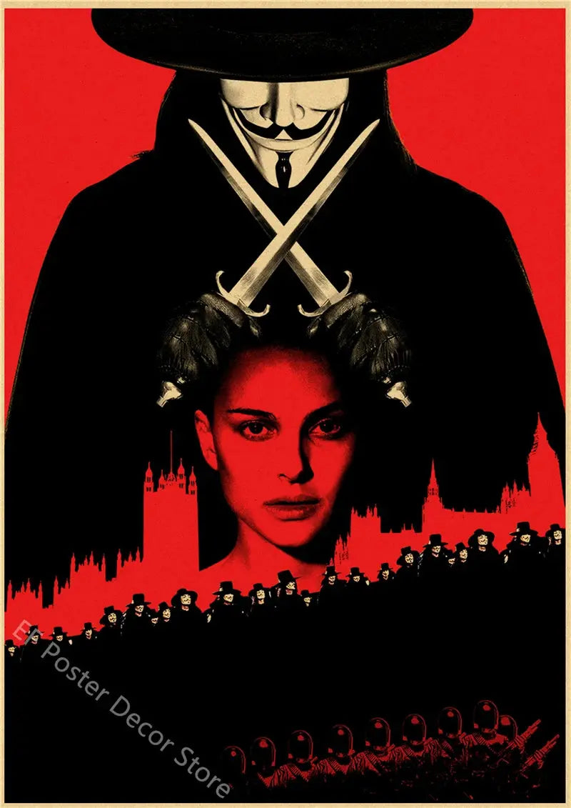 Vintage Movie Posters Retro Prints Fight Club/Leon Poster Classic Film Retro Home Room Cinema Decor Aesthetic Art Wall Painting June Wall Art