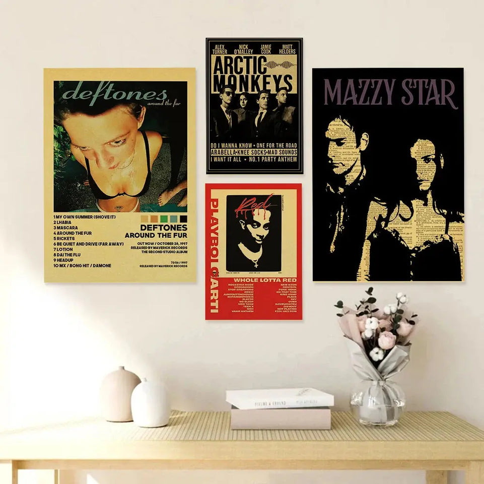 Mitski Drake Deftones Band Girl Lovers Poster Aesthetic Music AlbumRapper Canvas Painting Room Wall Decor Posters for Wall June Wall Art