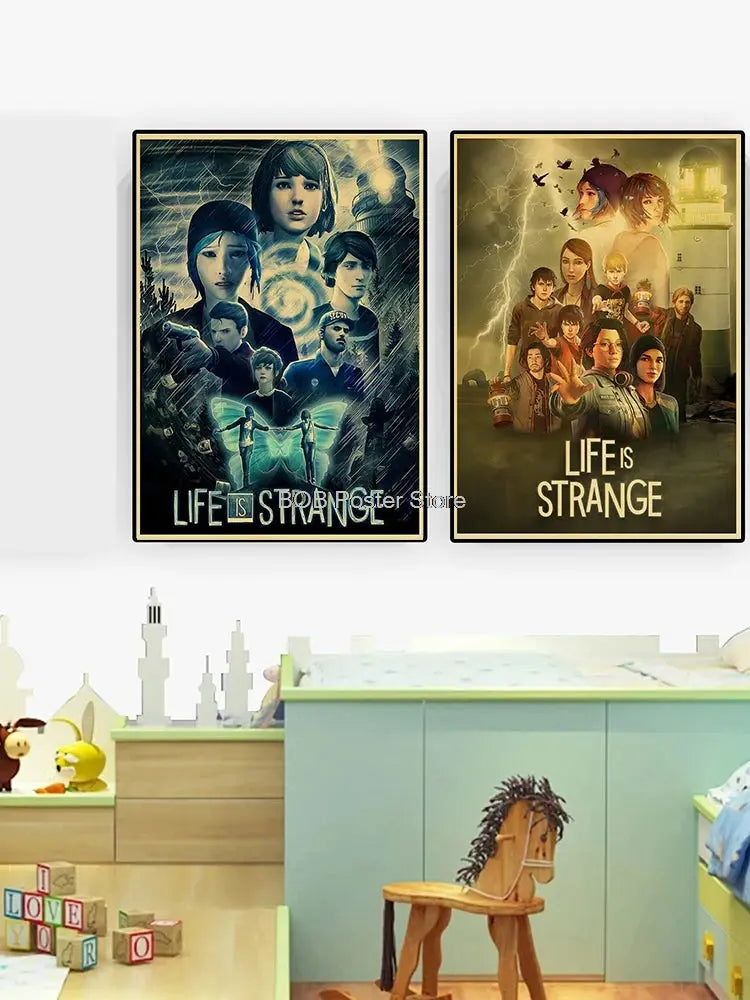 Classic Life is Strange 1 2 Before the Storm Video Game Kraft Poster Painting Wall Sticker Art Picture Game Room Home Gift Decor June Wall Art