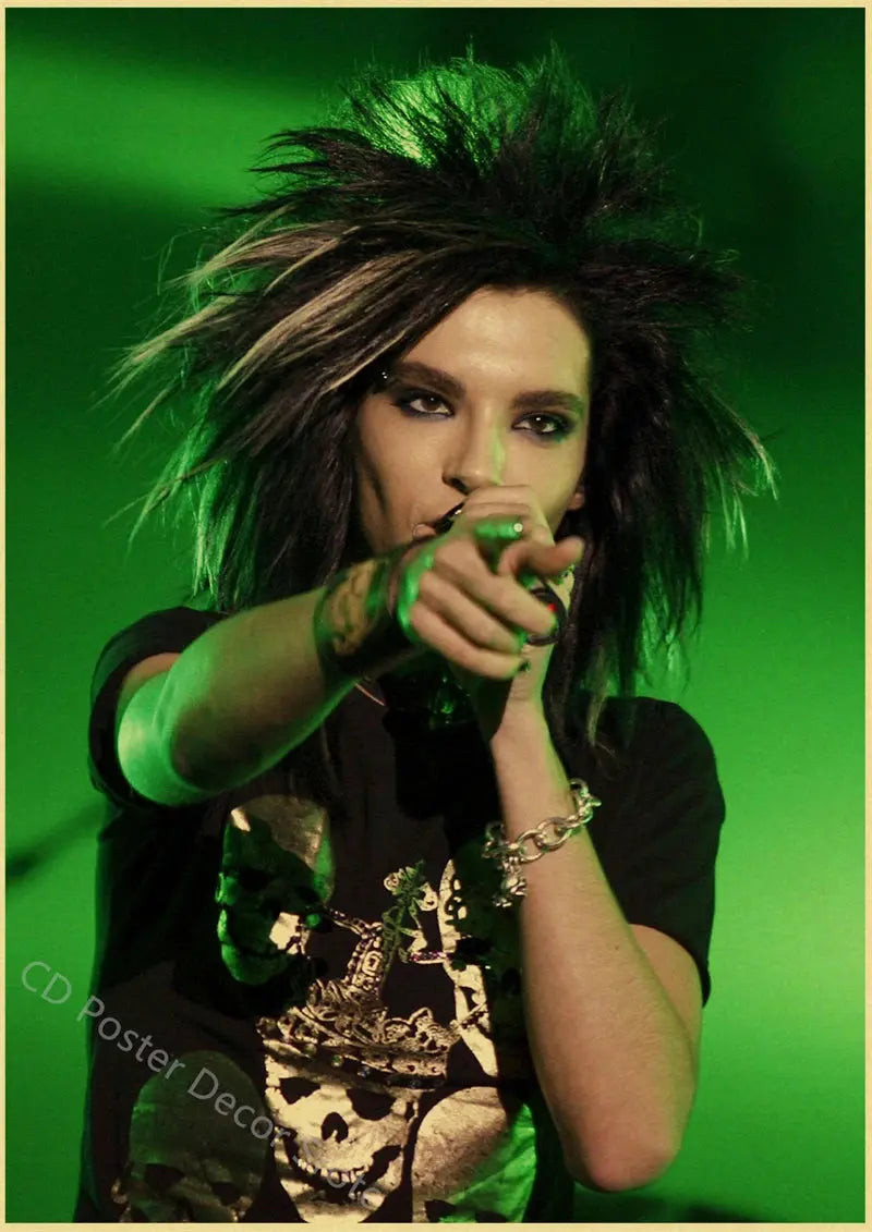Tokio Hotel Poster German Rock Band Posters Retro Prints Nostalgic Art Wall Painting Vintage Room Home Decor Aesthetic Picture June Wall Art