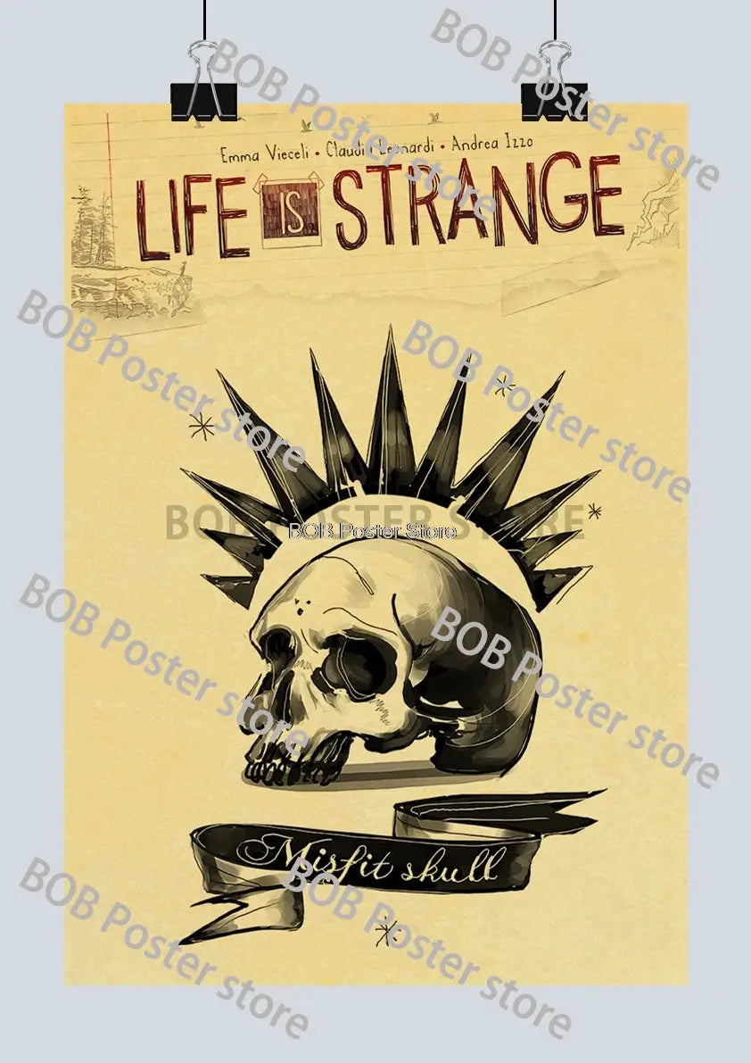 Classic Life is Strange 1 2 Before the Storm Video Game Kraft Poster Painting Wall Sticker Art Picture Game Room Home Gift Decor June Wall Art