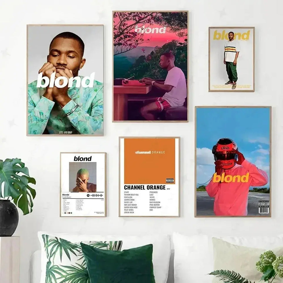 Tyler The Creator Frank Blonde Poster Hip Hop Rapper Singer Star Band Music Cover Wall Art Canvas Painting Cafe Home Room Decor June Wall Art