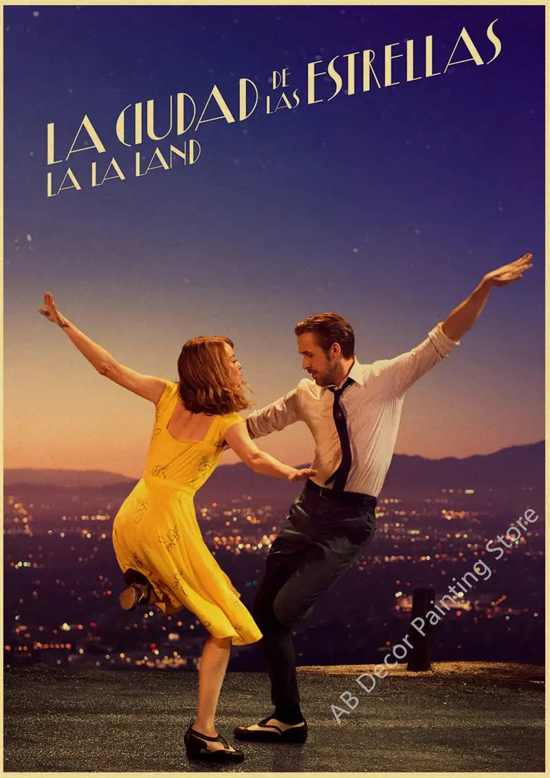 Nostalgic Printing Classic Movie Posters Kraft Paper Prints Hot Film Vintage Home Room Office Club Art Wall Decor Painting June Wall Art
