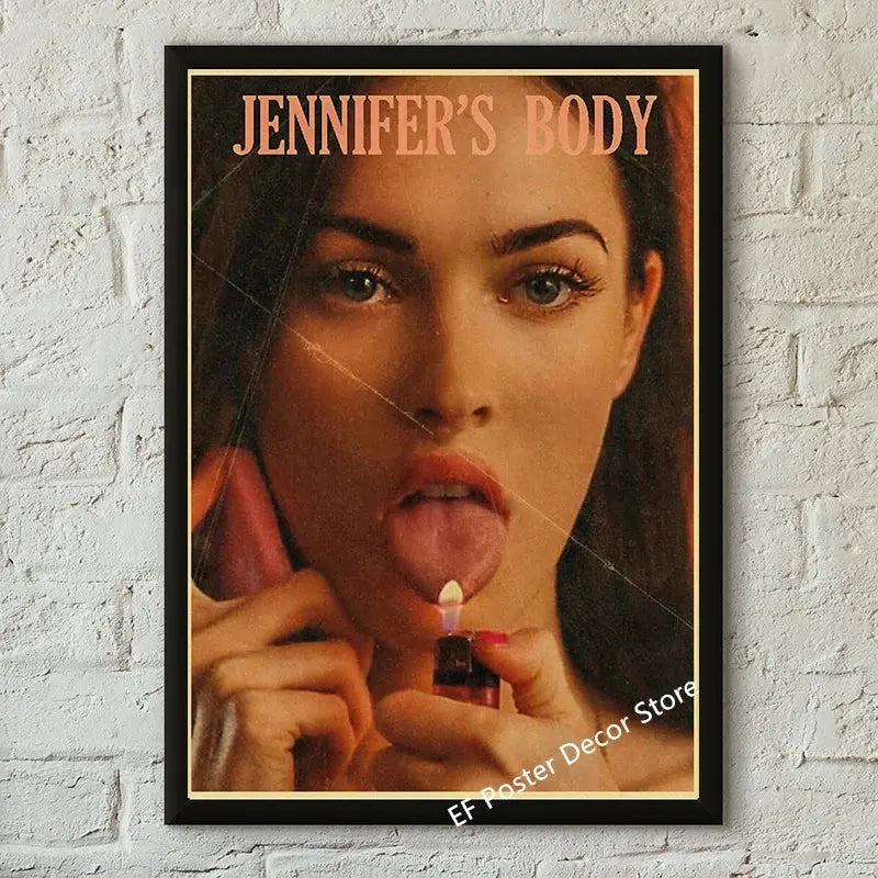 Classic Film Poster Prints Vintage Home Room Art Wall Decor Jennifer's Body/Jaws/Leon Movie Theater Painting Nostalgic Printings June Wall Art