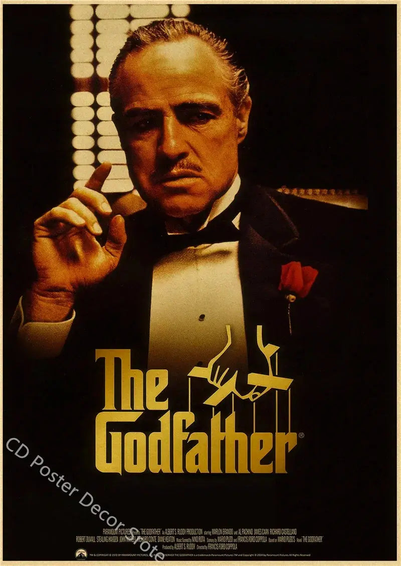 Hot Classic Movie Posters The Office Friends TV Kraft Paper Prints Godfather Vintage Home Room Decor Aesthetic Art Wall Painting June Wall Art