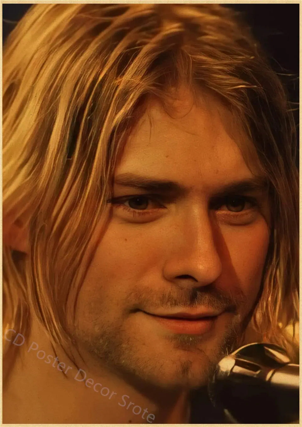 Singer Kurt Cobain Retro Poster Kraft Paper Prints and Posters DIY Vintage Home Room Bar Cafe Decor Aesthetic Art Wall Painting June Wall Art