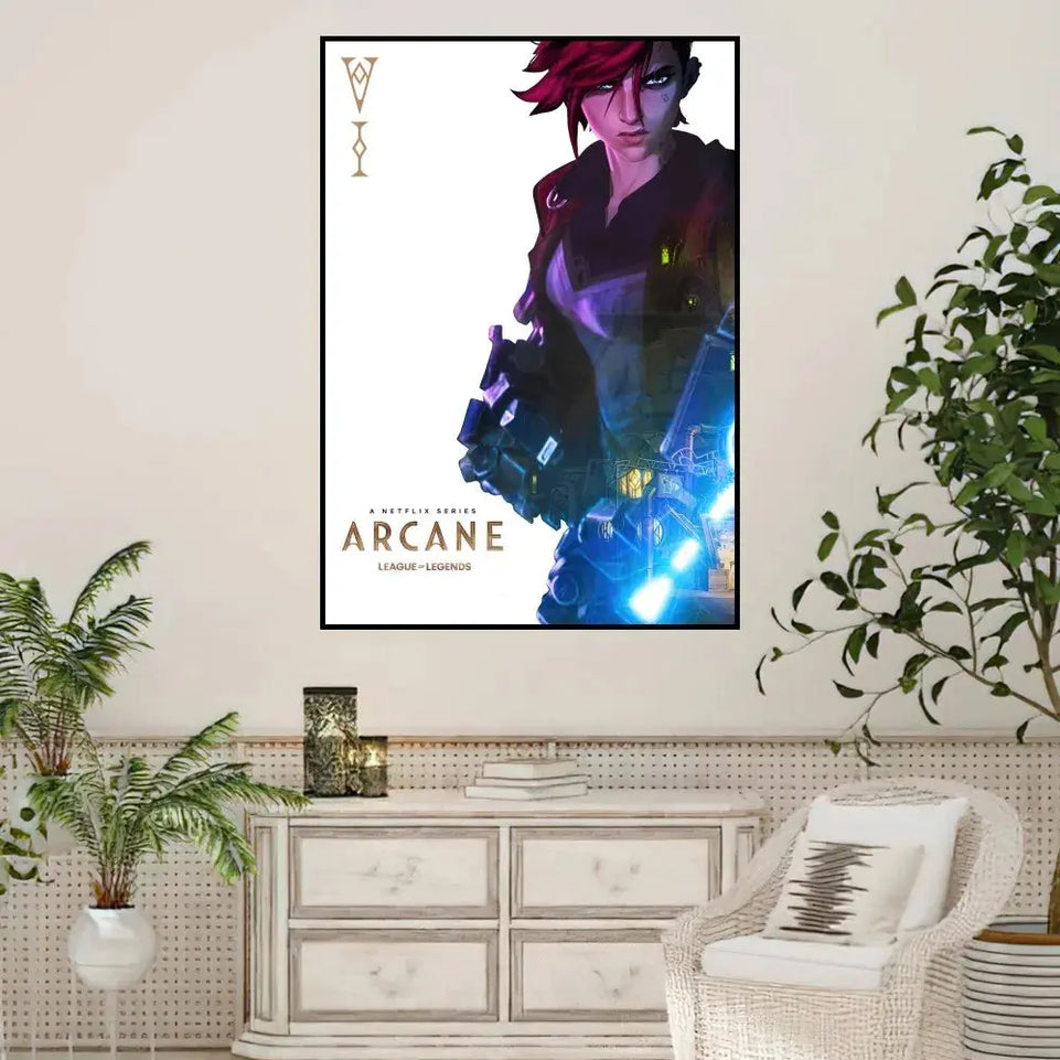 Arcane League of Legends Poster Prints Wall Sticker Painting Bedroom Living Room Decoration Office Home Self Adhesive June Wall Art