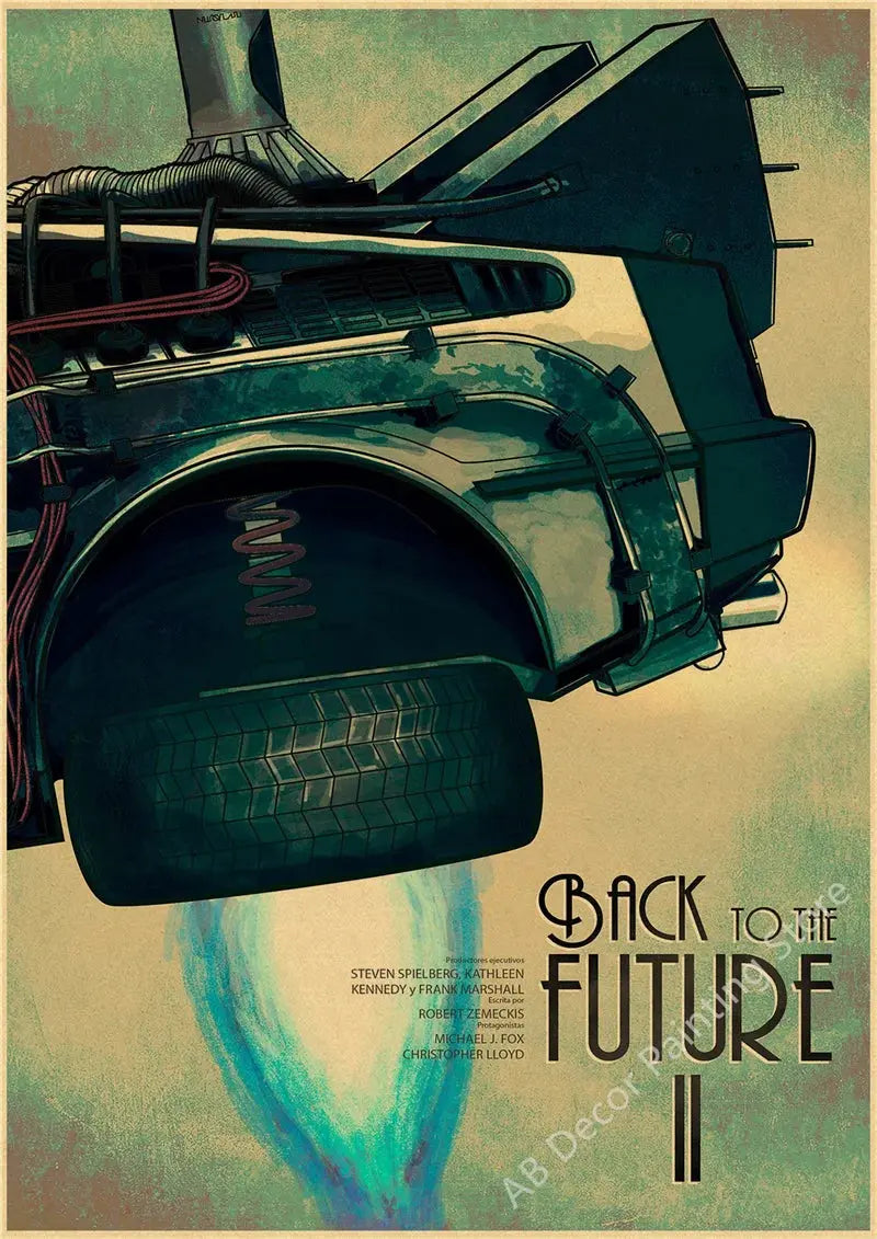 Back To The Future 1 2 3 Movie Posters Kraft Paper Prints Vintage Home Room Cafe Bar Art Wall Decor Aesthetic Painting Picture June Wall Art