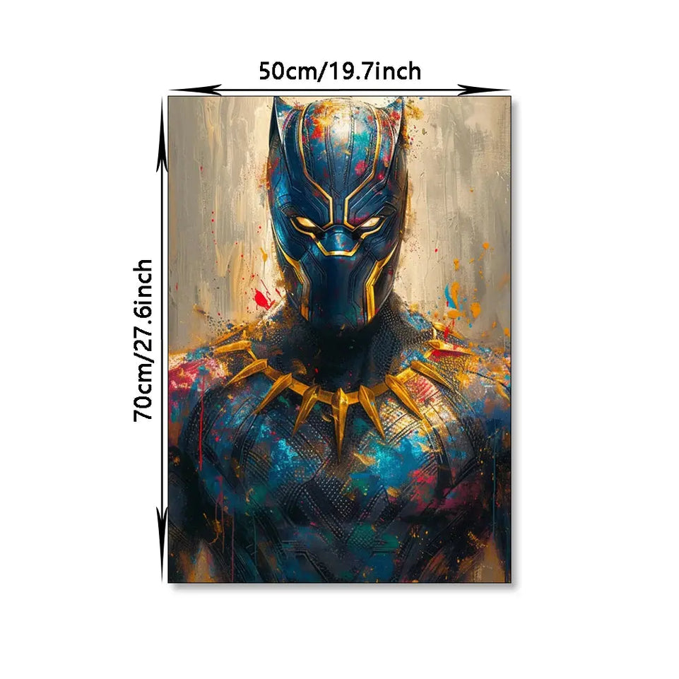 MINISO Poster Marvel Heroes Canvas Wall Art Print Spider-Man Captain America Hulk Art Mural Home Decor Birthday Christmas Gift June Wall Art