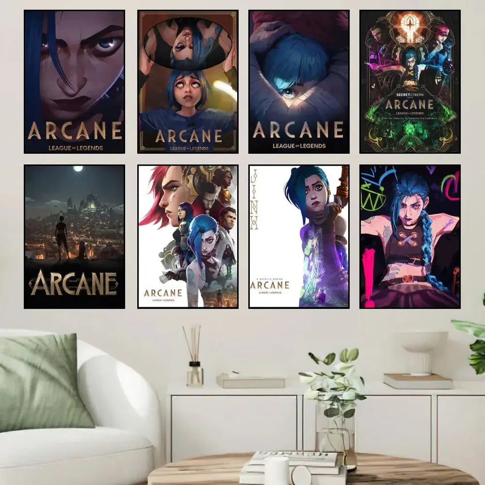 Arcane League of Legends Poster Prints Wall Sticker Painting Bedroom Living Room Decoration Office Home Self Adhesive June Wall Art
