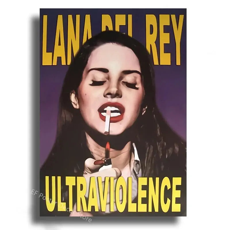 Lizzy Grant Lana Del Rey Poster Aesthetic Prints Picture Gift Kitchen Room Home Decor Club Bar Cafe Decoration Art Wall Painting June Wall Art