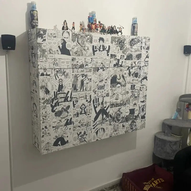 Japanese popular animation (21X30cm) 20/30/40pcs self-adhesive cartoon stickers room decorations wall stickers June Wall Art