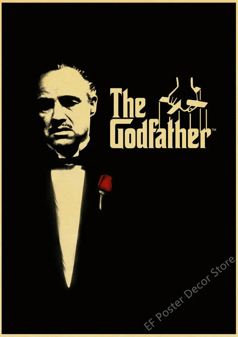 Hot Classic Movie Poster Leon Godfather TV Film Prints Posters Vintage Home Room Club Wall Decor Gift Art Picture Retro Painting June Wall Art