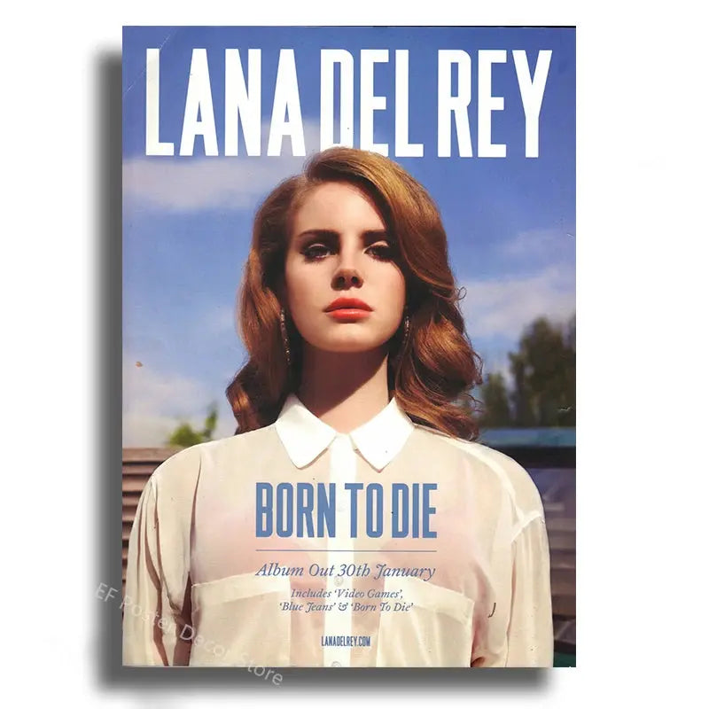 Lizzy Grant Lana Del Rey Poster Aesthetic Prints Picture Gift Kitchen Room Home Decor Club Bar Cafe Decoration Art Wall Painting June Wall Art