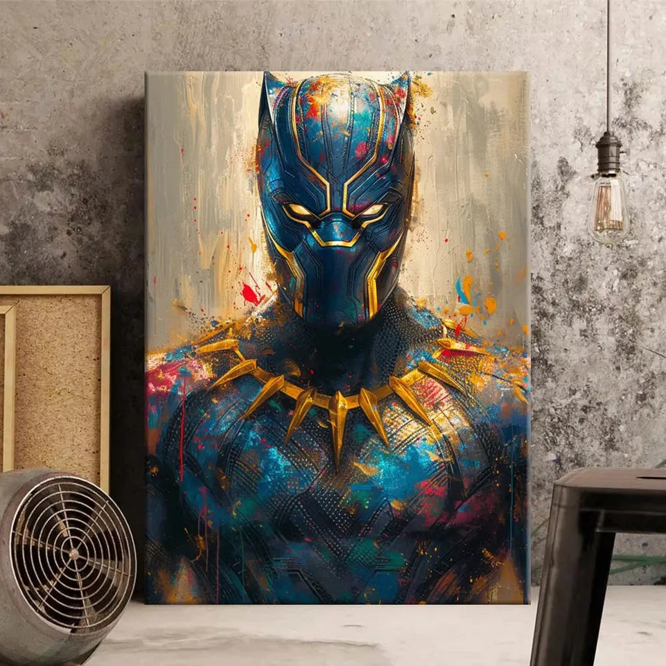 MINISO Poster Marvel Heroes Canvas Wall Art Print Spider-Man Captain America Hulk Art Mural Home Decor Birthday Christmas Gift June Wall Art
