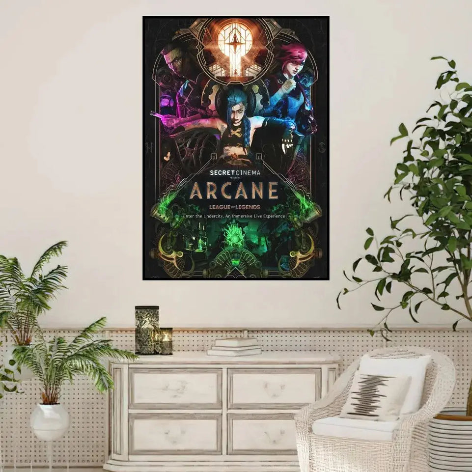 Arcane League of Legends Poster Prints Wall Sticker Painting Bedroom Living Room Decoration Office Home Self Adhesive June Wall Art