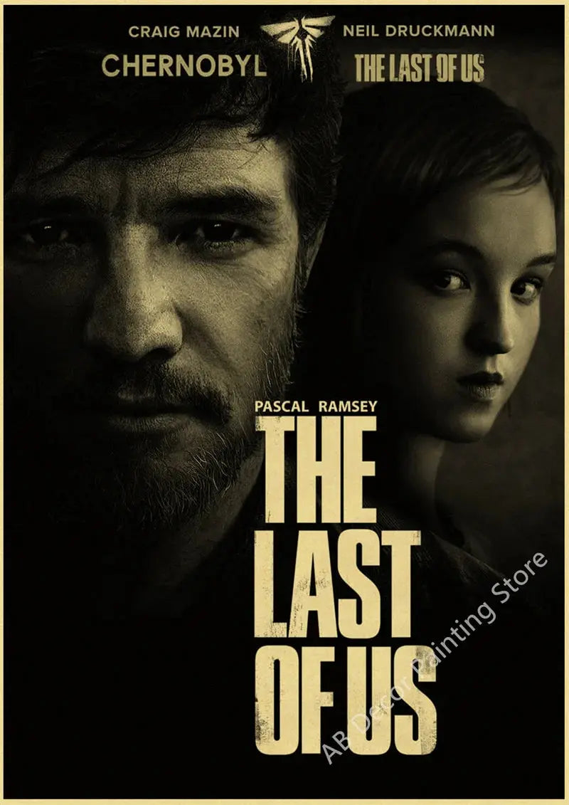 Retro The Last of Us Part 1 2 Poster Kraft Paper Prints Picture DIY Vintage Home Room Bar Cafe Art Wall Decor Aesthetic Painting June Wall Art