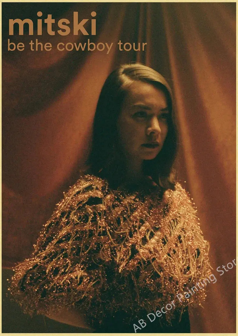 Mitski Retro Poster Be The Cowboy/Nobody/Lush Kraft Paper Prints Vintage Aesthetic Home Room Cafe Bar Art Wall Decor Painting June Wall Art