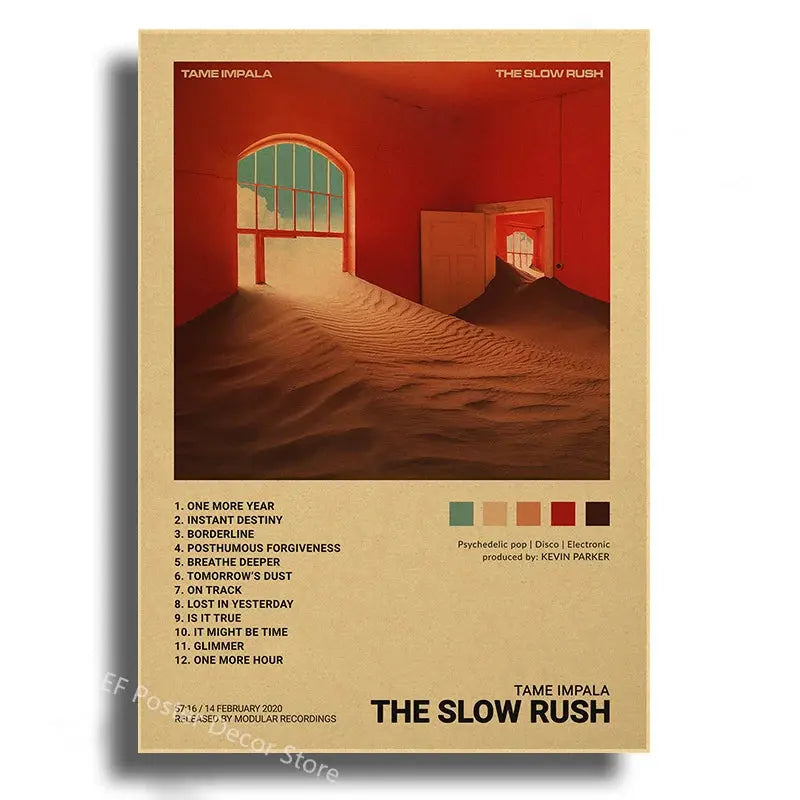 Singer Album Cover Poster Music Prints Custom Album Posters Hip Hop Vintage Room Home Decor Retro Kraft Paper Art Wall Painting June Wall Art