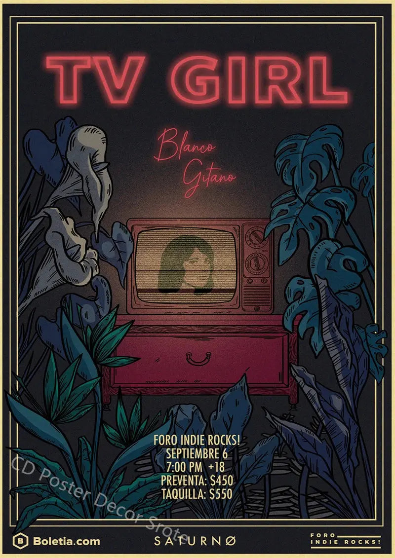 TV Girl Poster Who Really Cares/French Exit Lovers Rock Posters Music Prints Art Wall Painting Vintage Room Home Decor Picture June Wall Art