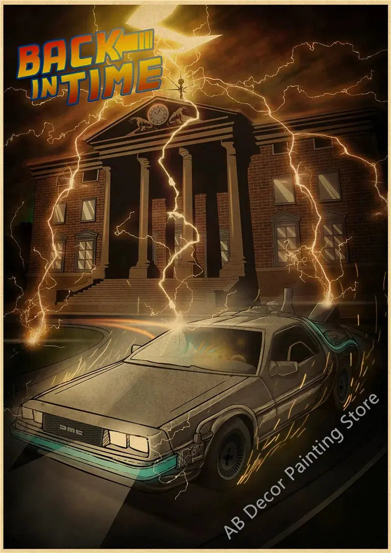 Back To The Future 1 2 3 Movie Posters Kraft Paper Prints Vintage Home Room Cafe Bar Art Wall Decor Aesthetic Painting Picture June Wall Art
