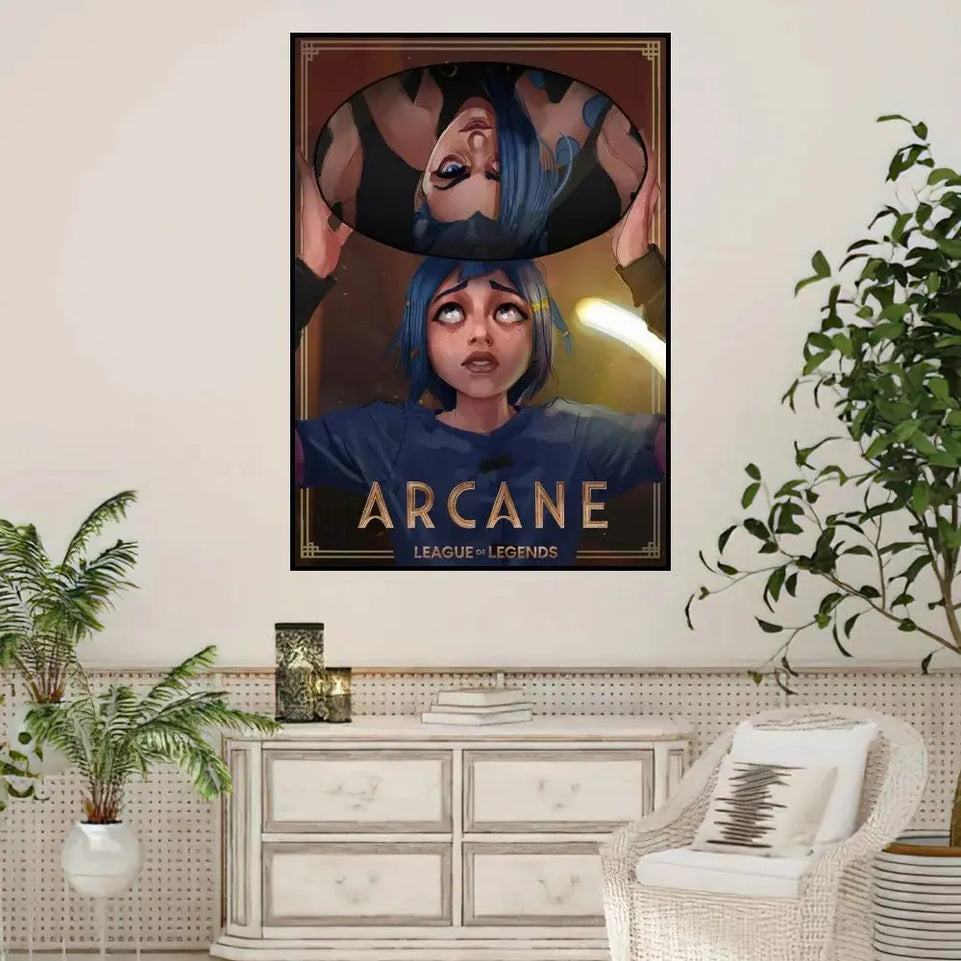 Arcane League of Legends Poster Prints Wall Sticker Painting Bedroom Living Room Decoration Office Home Self Adhesive June Wall Art