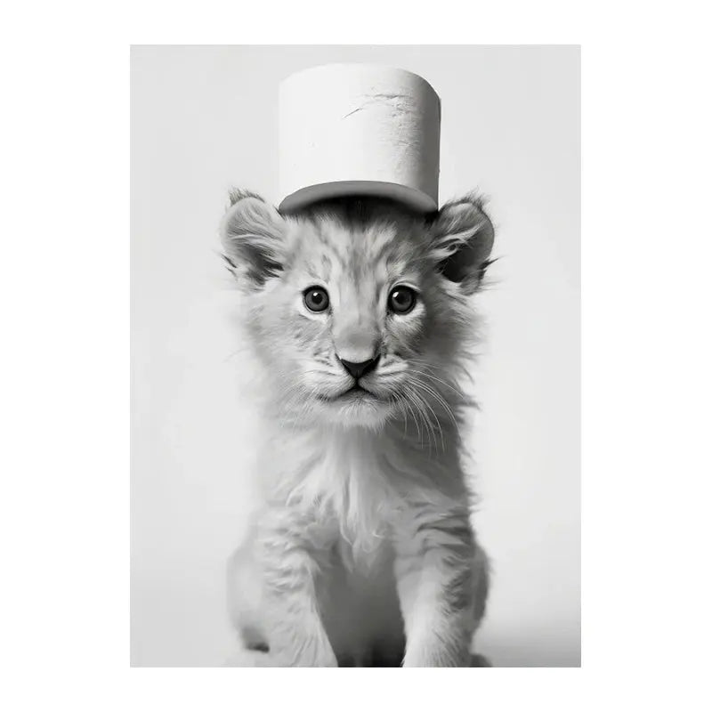 Cute Animals Toilet Paper Living Room Murals Wall Art Poster Otter Cat Tiger Canvas Painting Funny Bathroom Bathroom Home Decor June Wall Art