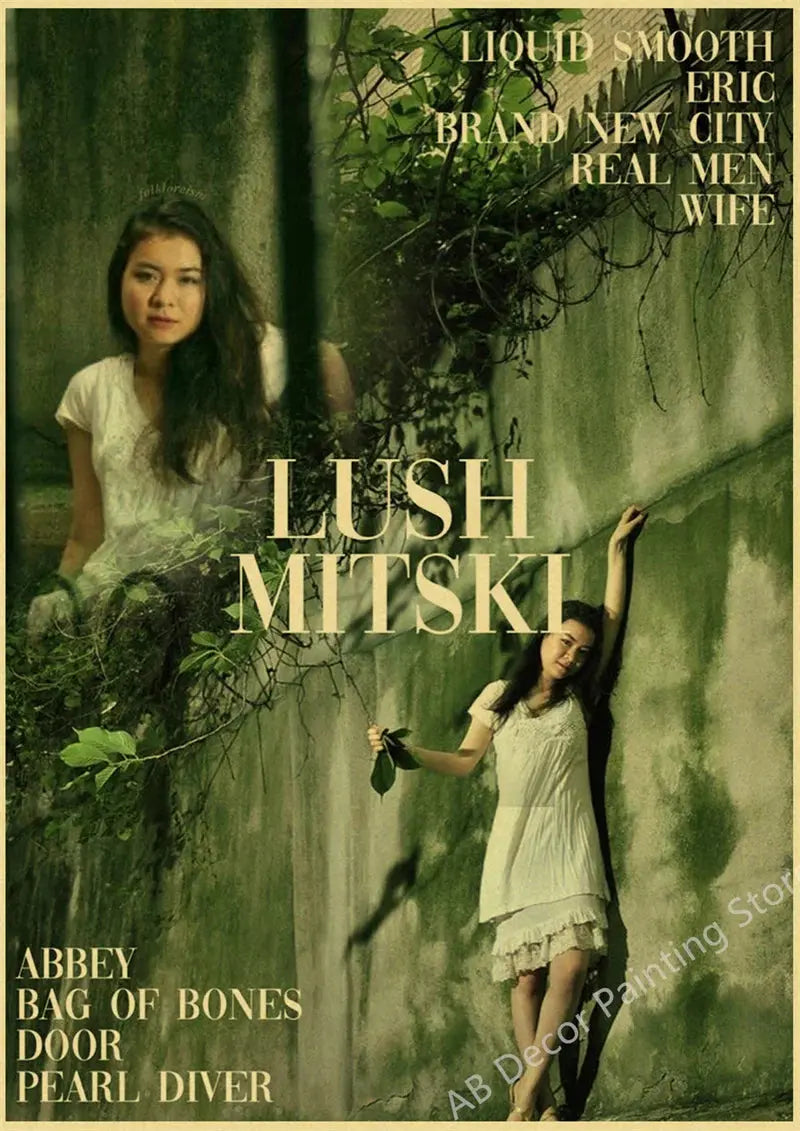 Mitski Retro Poster Be The Cowboy/Nobody/Lush Kraft Paper Prints Vintage Aesthetic Home Room Cafe Bar Art Wall Decor Painting June Wall Art