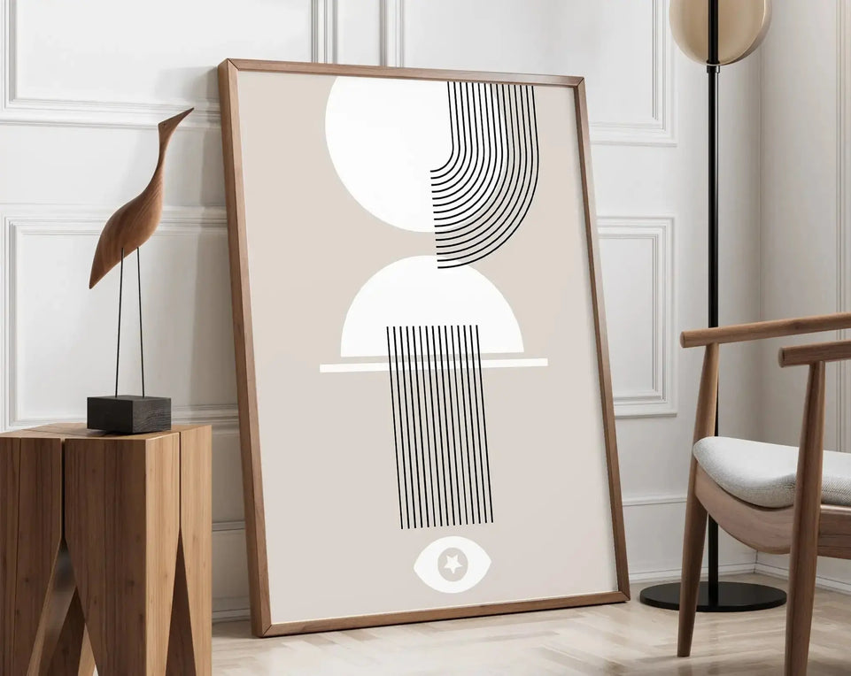 Modernist Bauhaus Geometric Canvas Poster Living Room Wall Art Retro Prints Mid Century Home Decorative Wall Art Painting June Wall Art