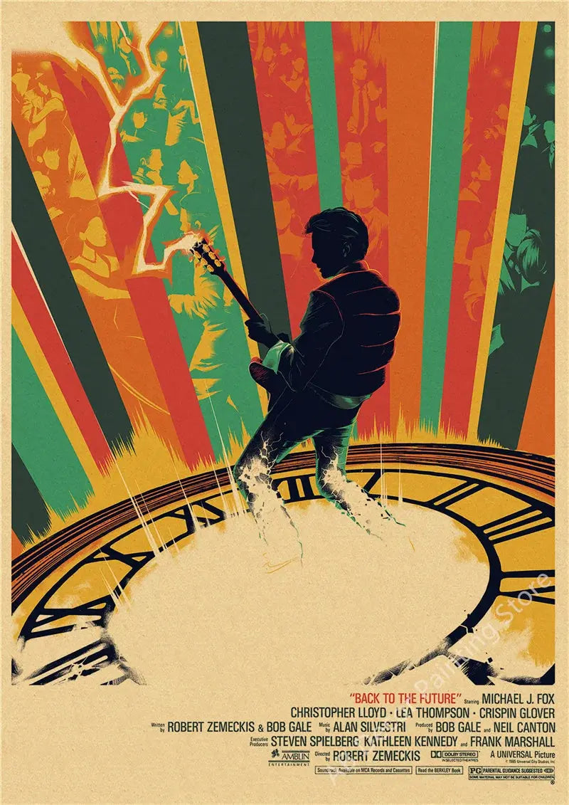 Back To The Future 1 2 3 Movie Posters Kraft Paper Prints Vintage Home Room Cafe Bar Art Wall Decor Aesthetic Painting Picture June Wall Art