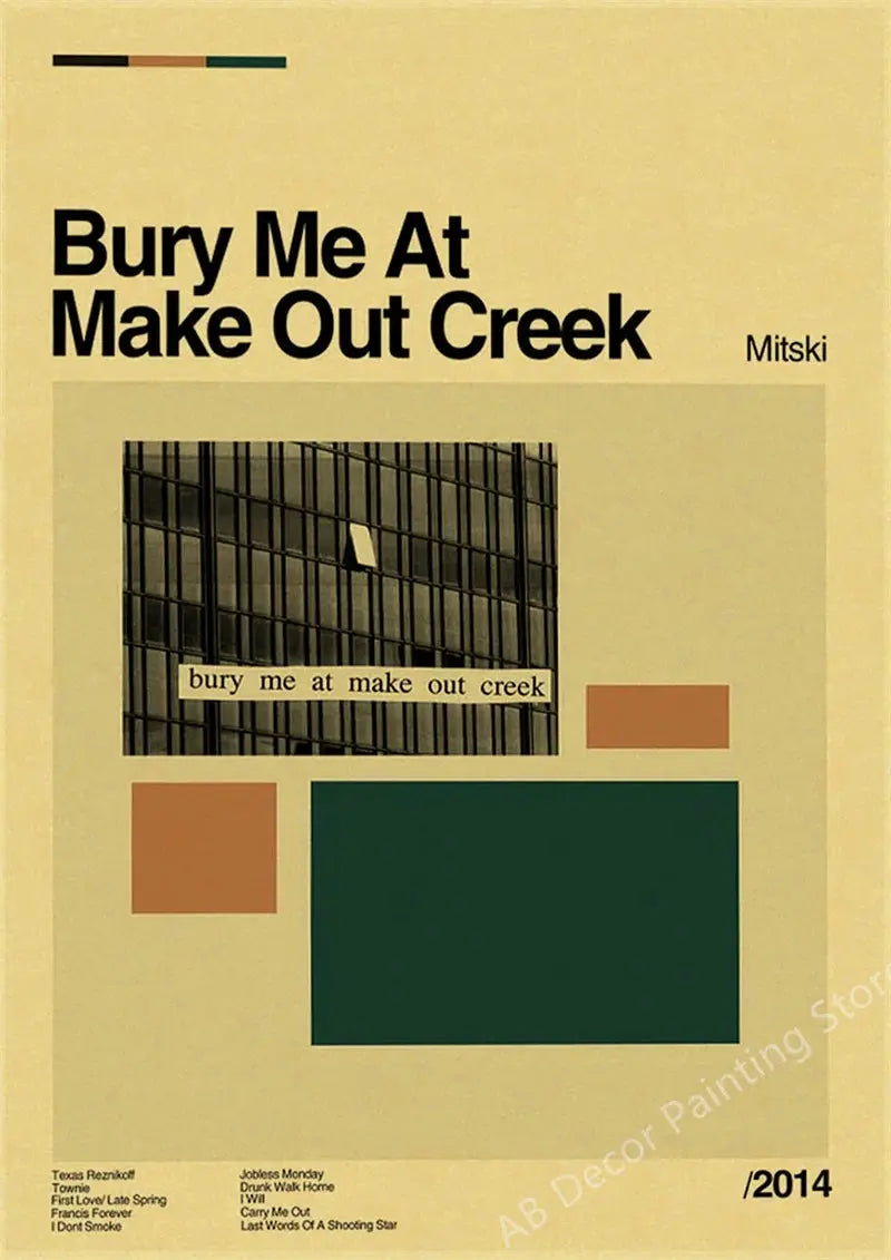 Mitski Retro Poster Be The Cowboy/Nobody/Lush Kraft Paper Prints Vintage Aesthetic Home Room Cafe Bar Art Wall Decor Painting June Wall Art