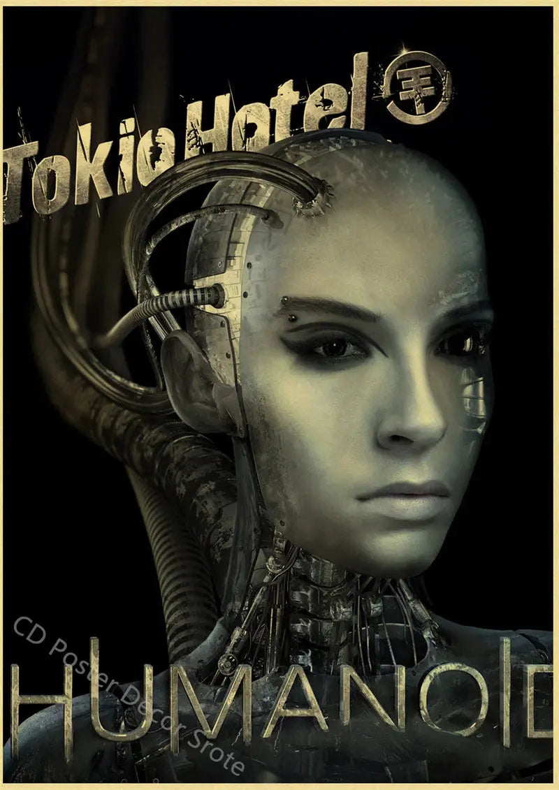 Tokio Hotel Poster German Rock Band Posters Retro Prints Nostalgic Art Wall Painting Vintage Room Home Decor Aesthetic Picture June Wall Art