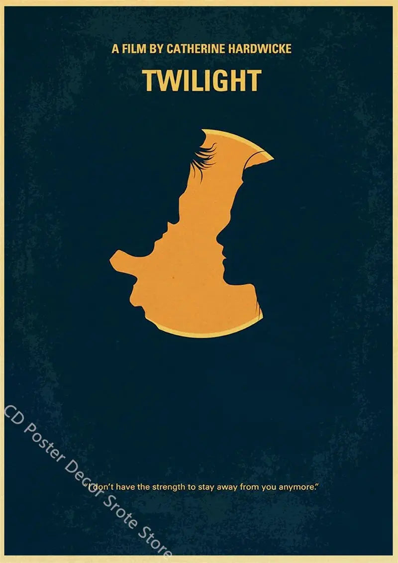 Movie Twilight Poster Edward Bella Retro Kraft Paper Prints Picture DIY Film Vintage Room Home Bar Cafe Art Wall Decor Painting June Wall Art