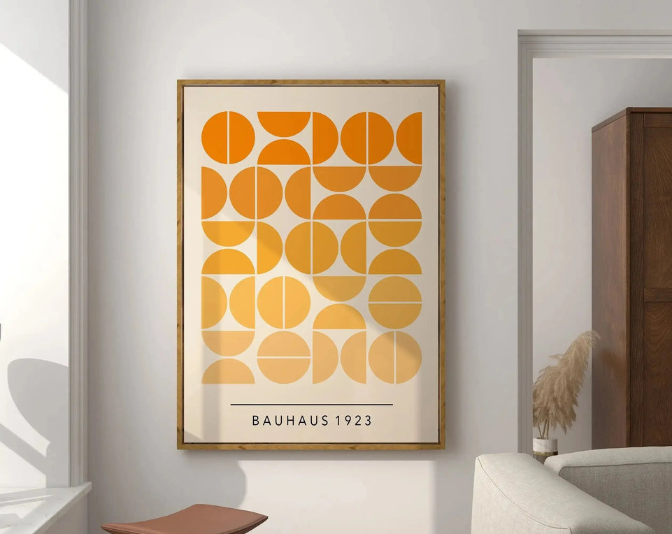 Modernist Bauhaus Geometric Canvas Poster Living Room Wall Art Retro Prints Mid Century Home Decorative Wall Art Painting June Wall Art