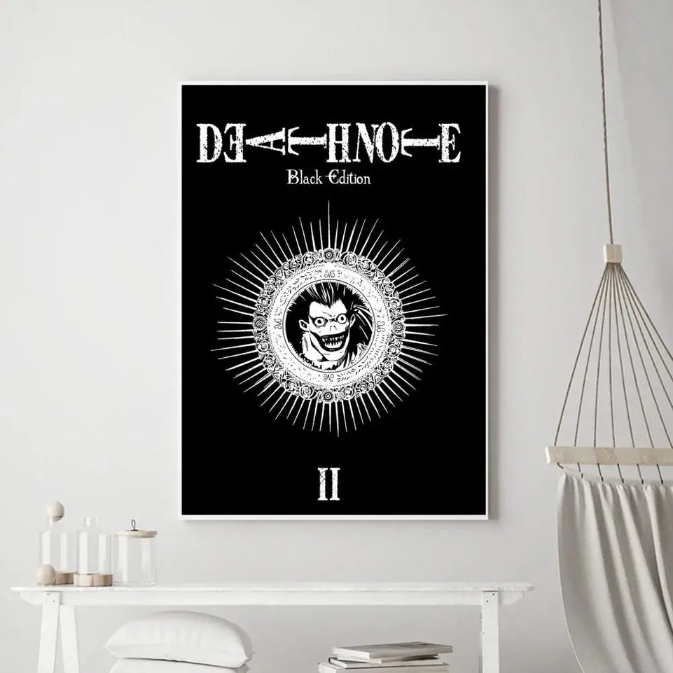 Hot Anime Death Note Poster Prints Poster Wall Painting Bedroom Living Room Wall Bar Restaurant Sticker Small June Wall Art