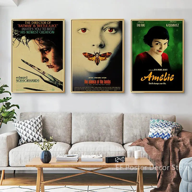 Hot Classic Movie Poster Leon Godfather TV Film Prints Posters Vintage Home Room Club Wall Decor Gift Art Picture Retro Painting June Wall Art