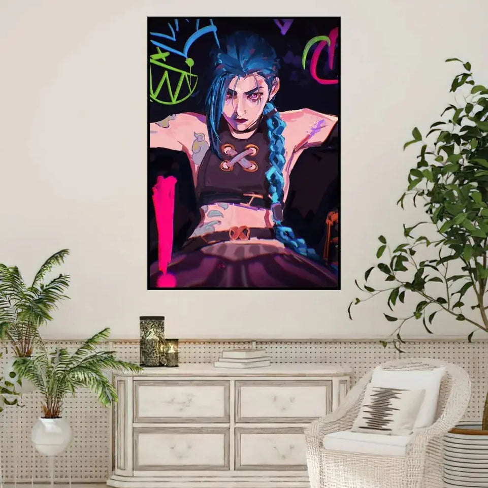 Arcane League of Legends Poster Prints Wall Sticker Painting Bedroom Living Room Decoration Office Home Self Adhesive June Wall Art