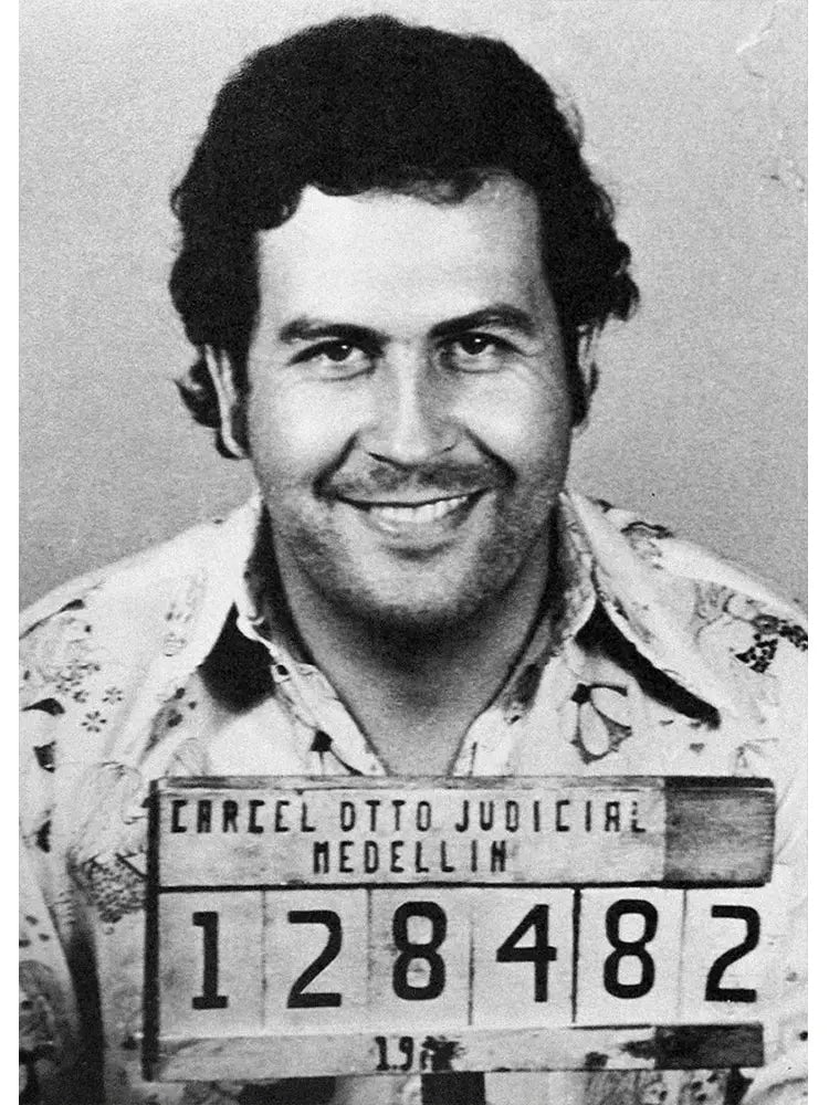 Lord Pablo Escobar Narcos Mugshot Poster Canvas Painting Colombian Drug Gangster Wall Art For Living Room Home Decoration June Wall Art