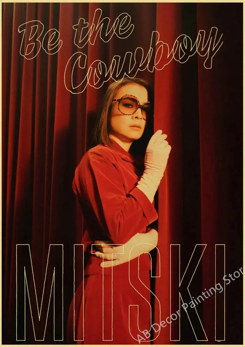 Mitski Retro Poster Be The Cowboy/Nobody/Lush Kraft Paper Prints Vintage Aesthetic Home Room Cafe Bar Art Wall Decor Painting June Wall Art