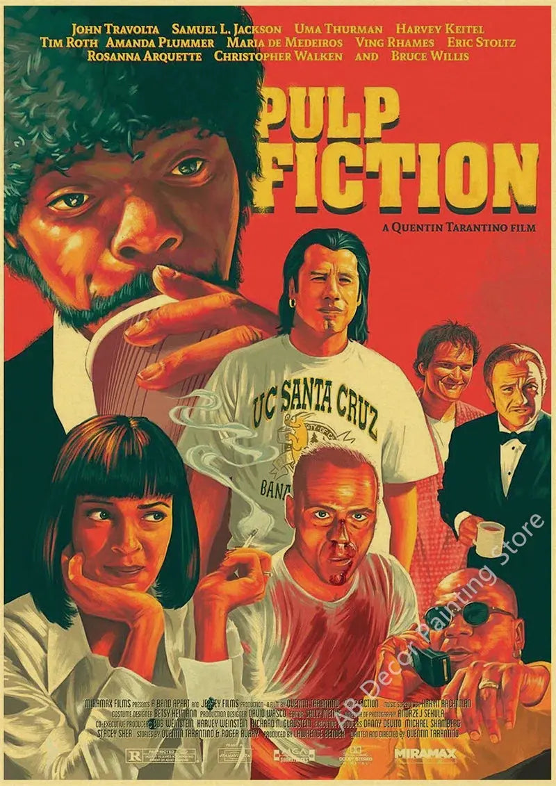 Nostalgic Printing Classic Movie Posters Kraft Paper Prints Hot Film Vintage Home Room Office Club Art Wall Decor Painting June Wall Art