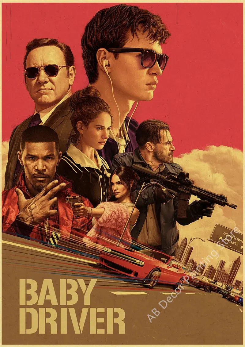Nostalgic Printing Classic Movie Posters Kraft Paper Prints Hot Film Vintage Home Room Office Club Art Wall Decor Painting June Wall Art