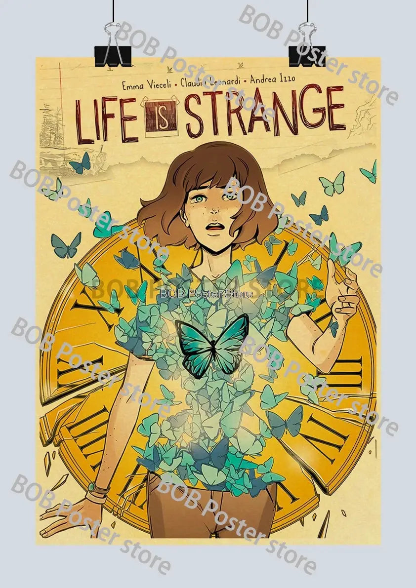 Classic Life is Strange 1 2 Before the Storm Video Game Kraft Poster Painting Wall Sticker Art Picture Game Room Home Gift Decor June Wall Art