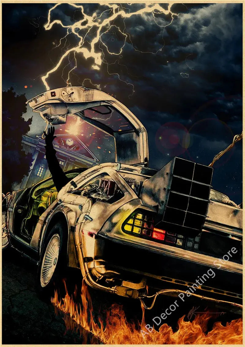 Back To The Future 1 2 3 Movie Posters Kraft Paper Prints Vintage Home Room Cafe Bar Art Wall Decor Aesthetic Painting Picture June Wall Art